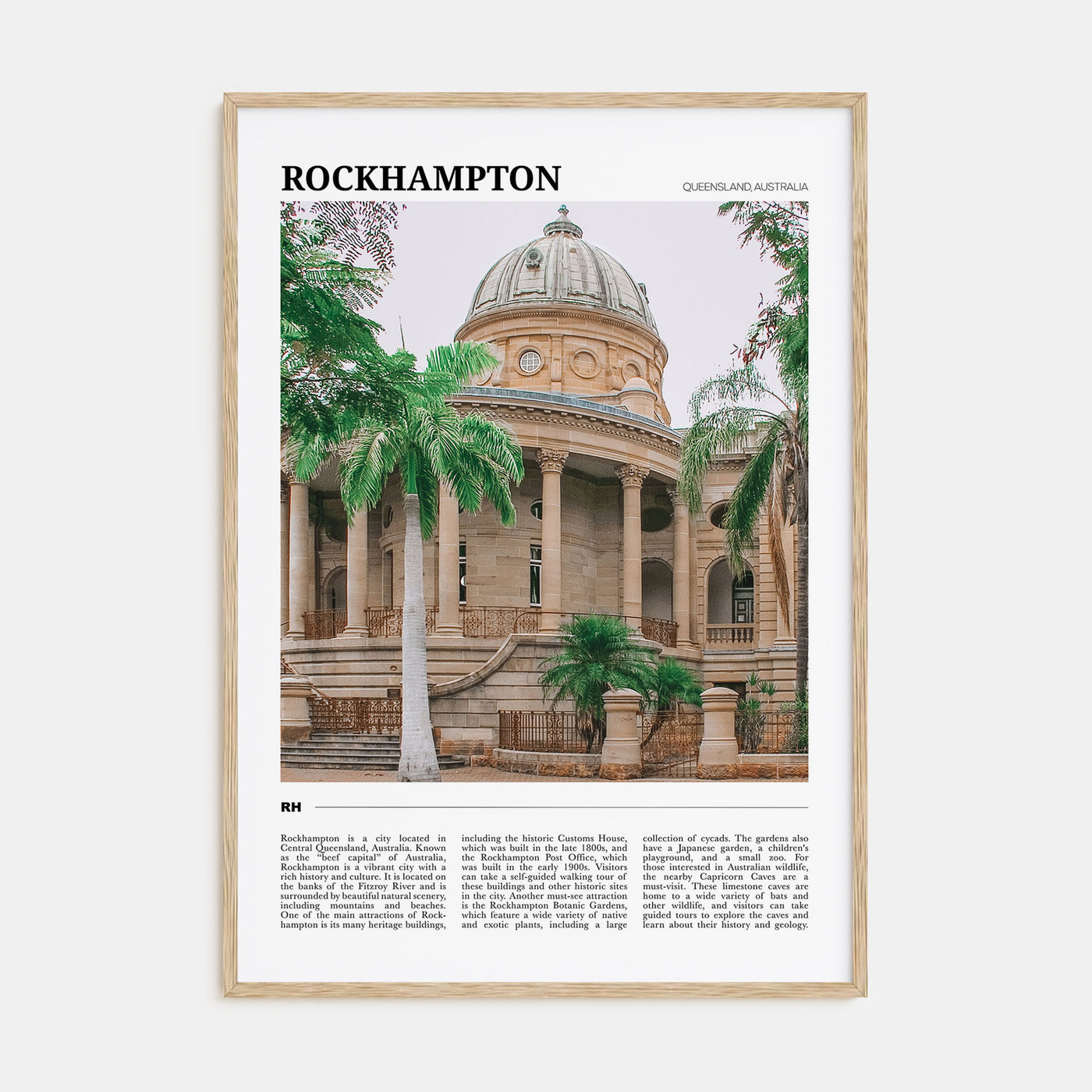 Rockhampton Travel Color Poster