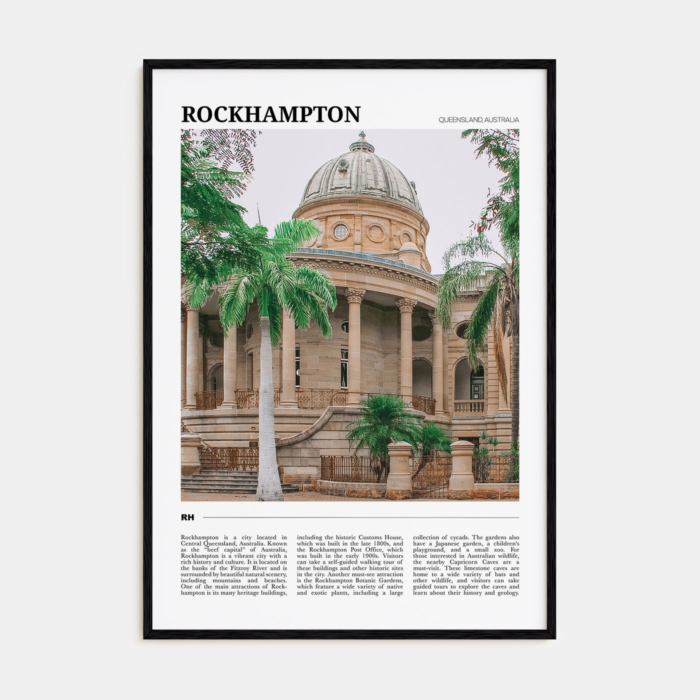 Rockhampton Travel Color Poster