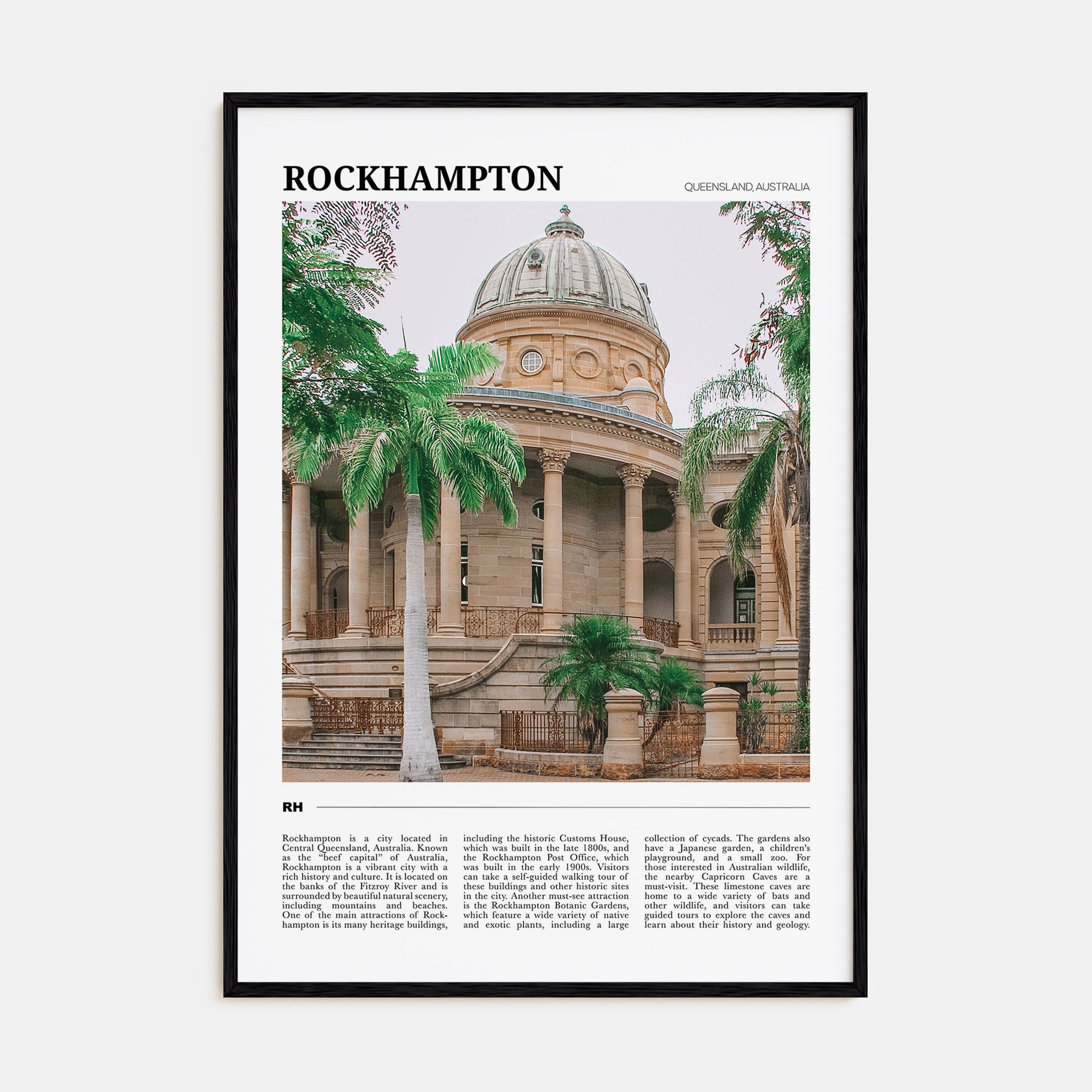 Rockhampton Travel Color Poster