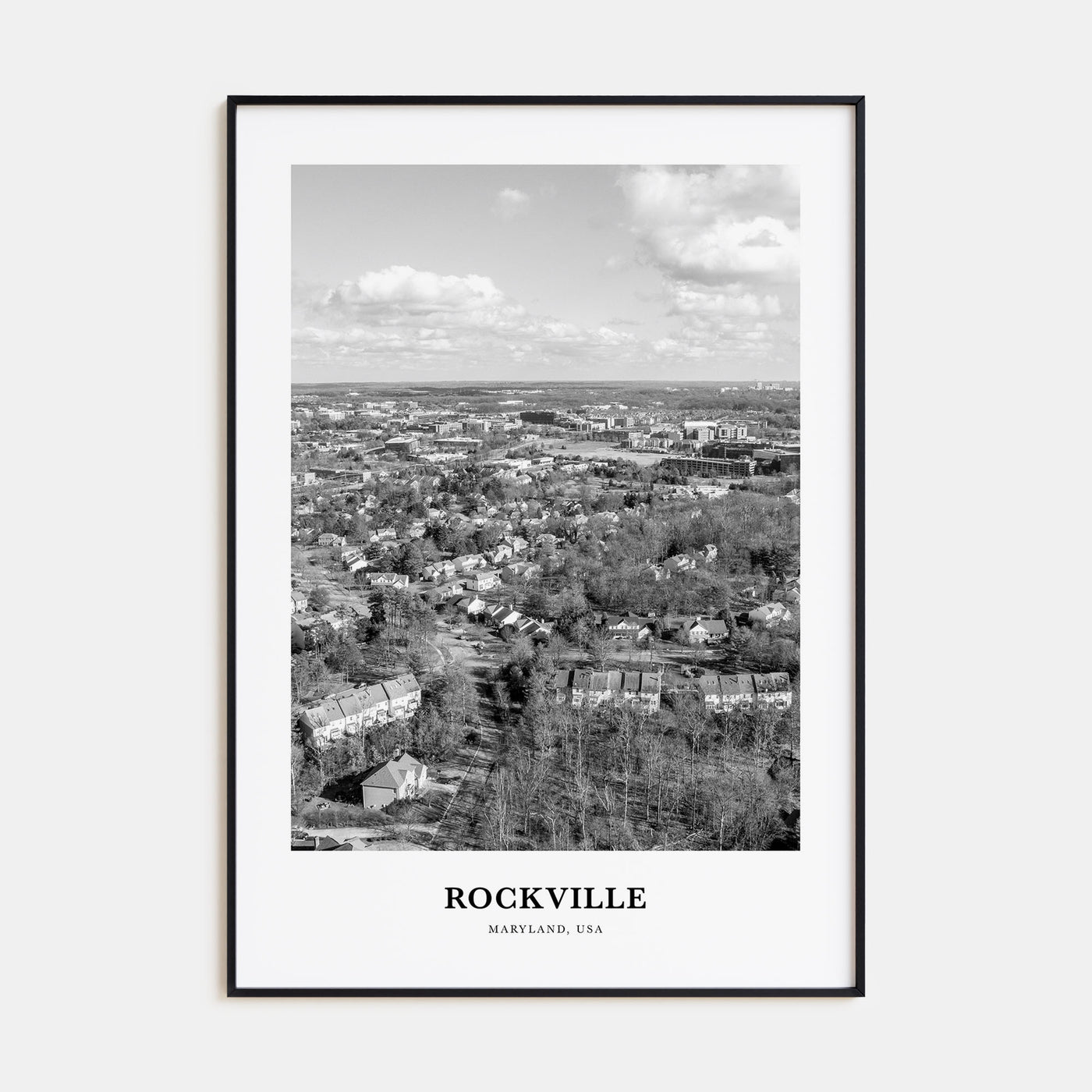 Rockville Portrait B&W Poster