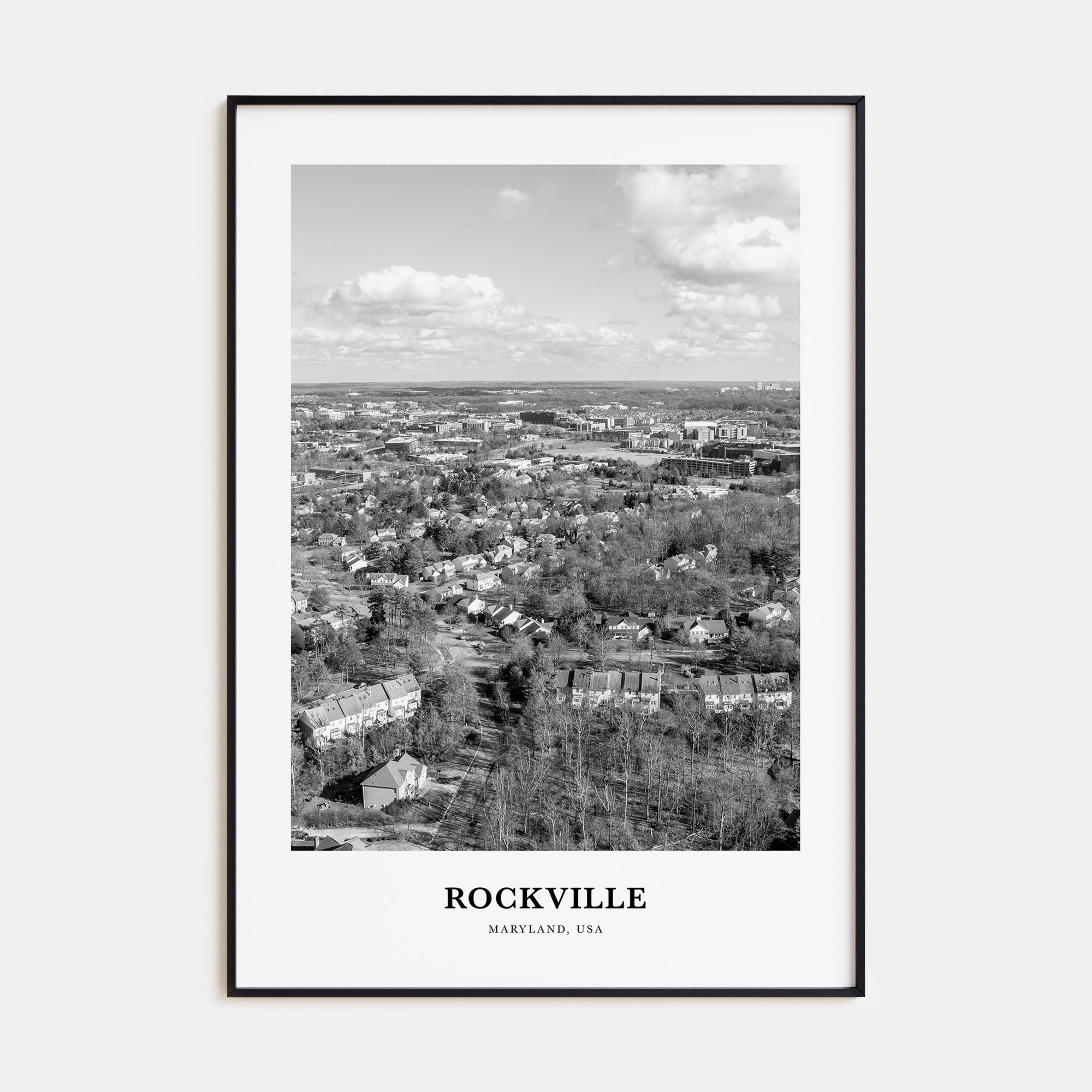 Rockville Portrait B&W Poster
