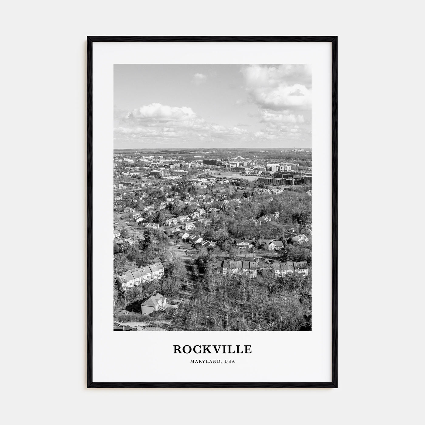 Rockville Portrait B&W Poster
