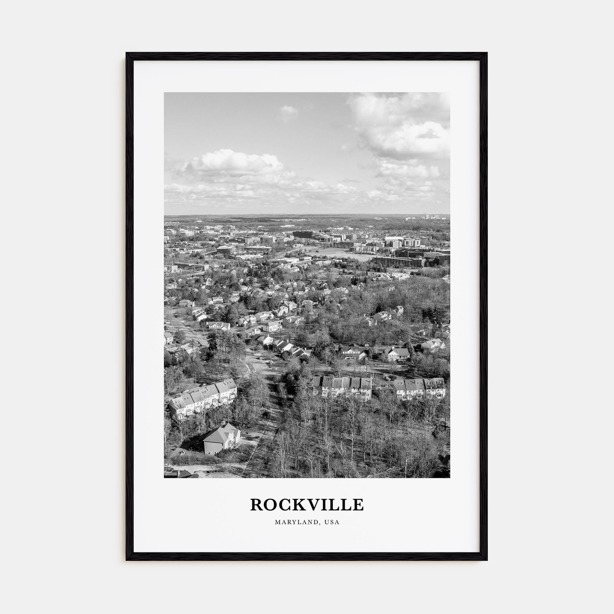 Rockville Portrait B&W Poster