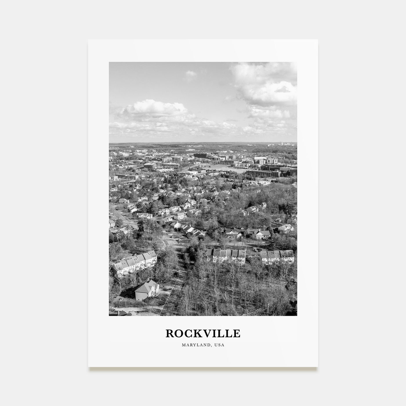 Rockville Portrait B&W Poster