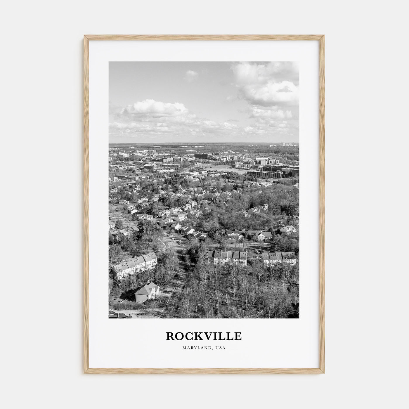 Rockville Portrait B&W Poster