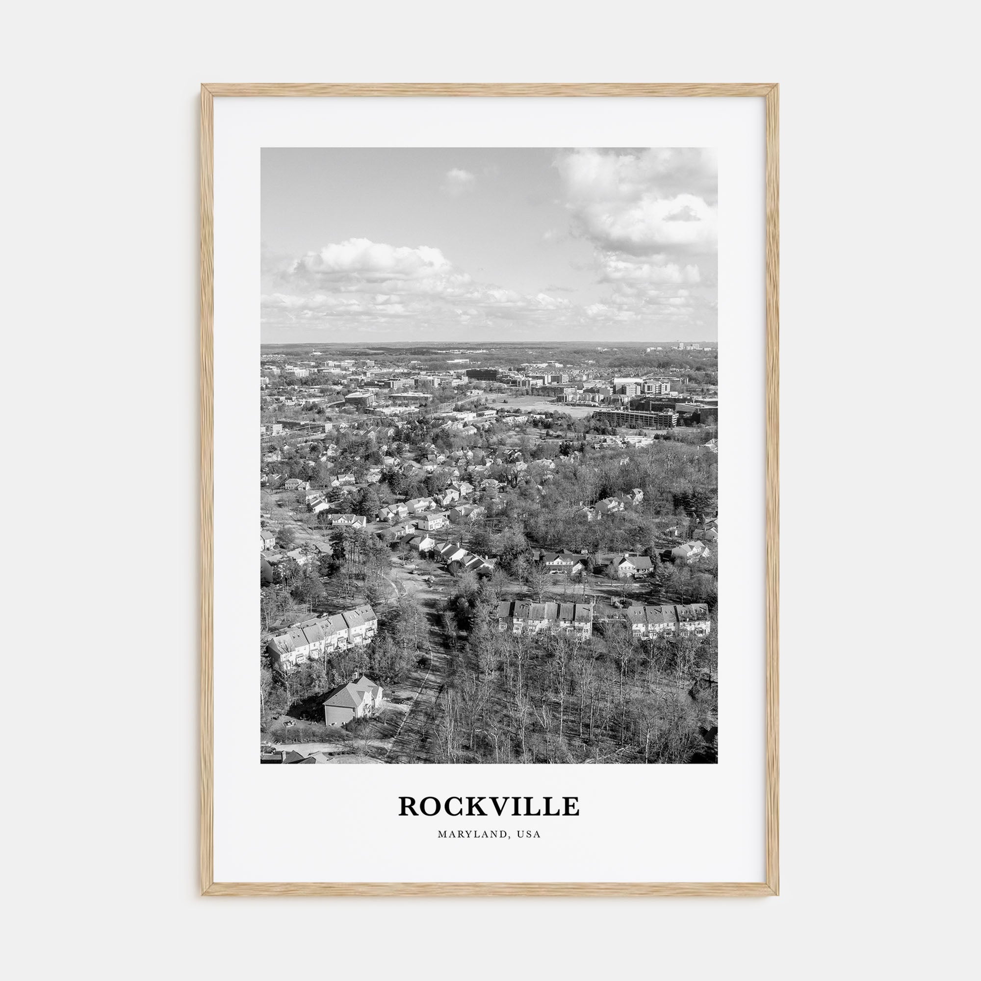 Rockville Portrait B&W Poster