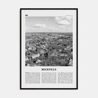 Rockville Travel B&W Poster