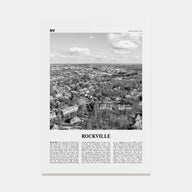 Rockville Travel B&W Poster