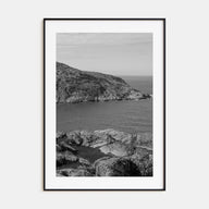 Rocky Coast Photo B&W No 1 Poster