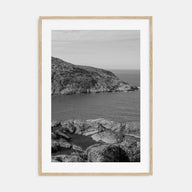 Rocky Coast Photo B&W No 1 Poster