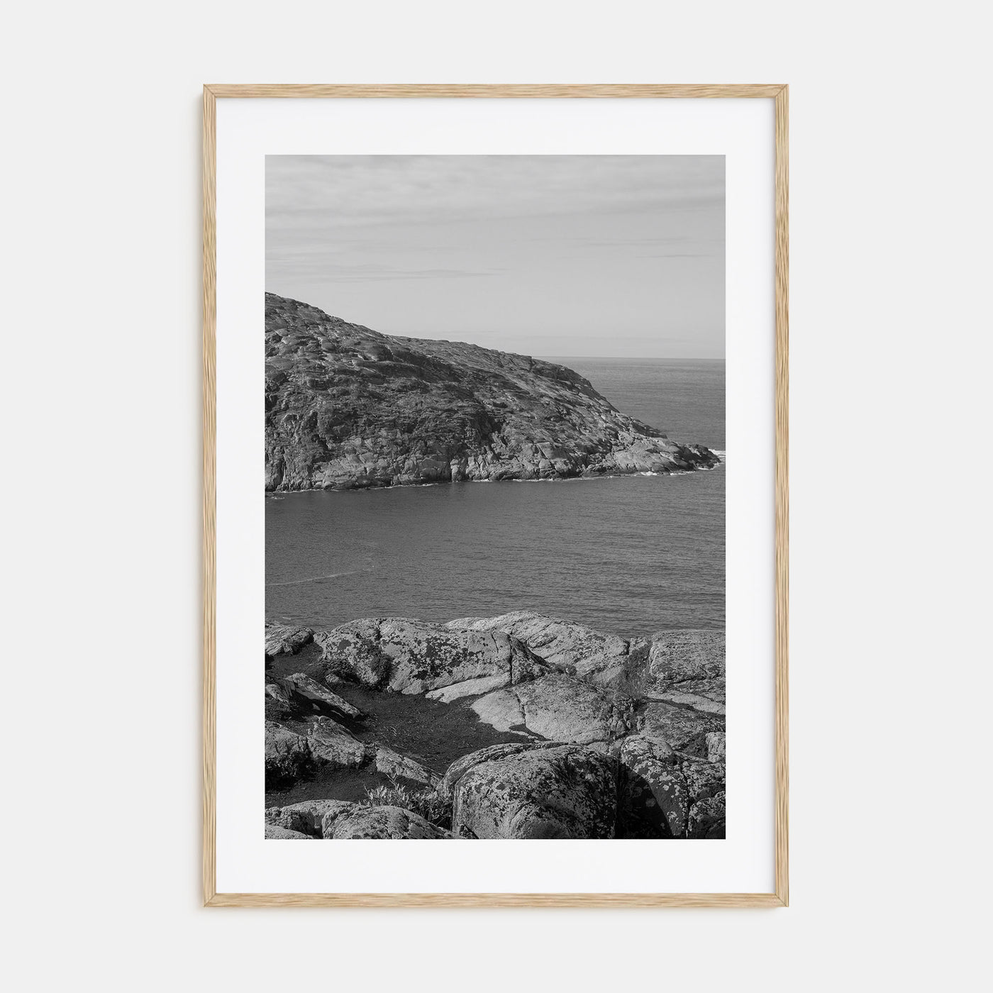 Rocky Coast Photo B&W No 1 Poster