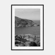 Rocky Coast Photo B&W No 1 Poster
