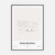Rocky Mountain National Park Drawn Poster