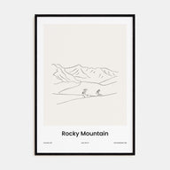 Rocky Mountain National Park Drawn Poster