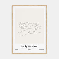 Rocky Mountain National Park Drawn Poster