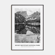 Rocky Mountain National Park Portrait B&W No 1 Poster