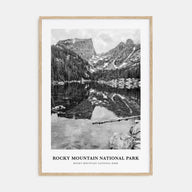 Rocky Mountain National Park Portrait B&W No 1 Poster
