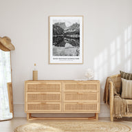 Rocky Mountain National Park Portrait B&W No 1 Poster