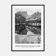 Rocky Mountain National Park Portrait B&W No 1 Poster