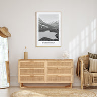 Rocky Mountain National Park Portrait B&W No 2 Poster