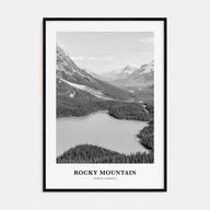 Rocky Mountain National Park Portrait B&W No 2 Poster
