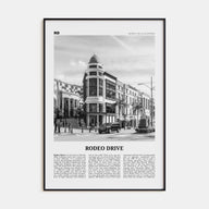 Rodeo Drive Travel B&W Poster