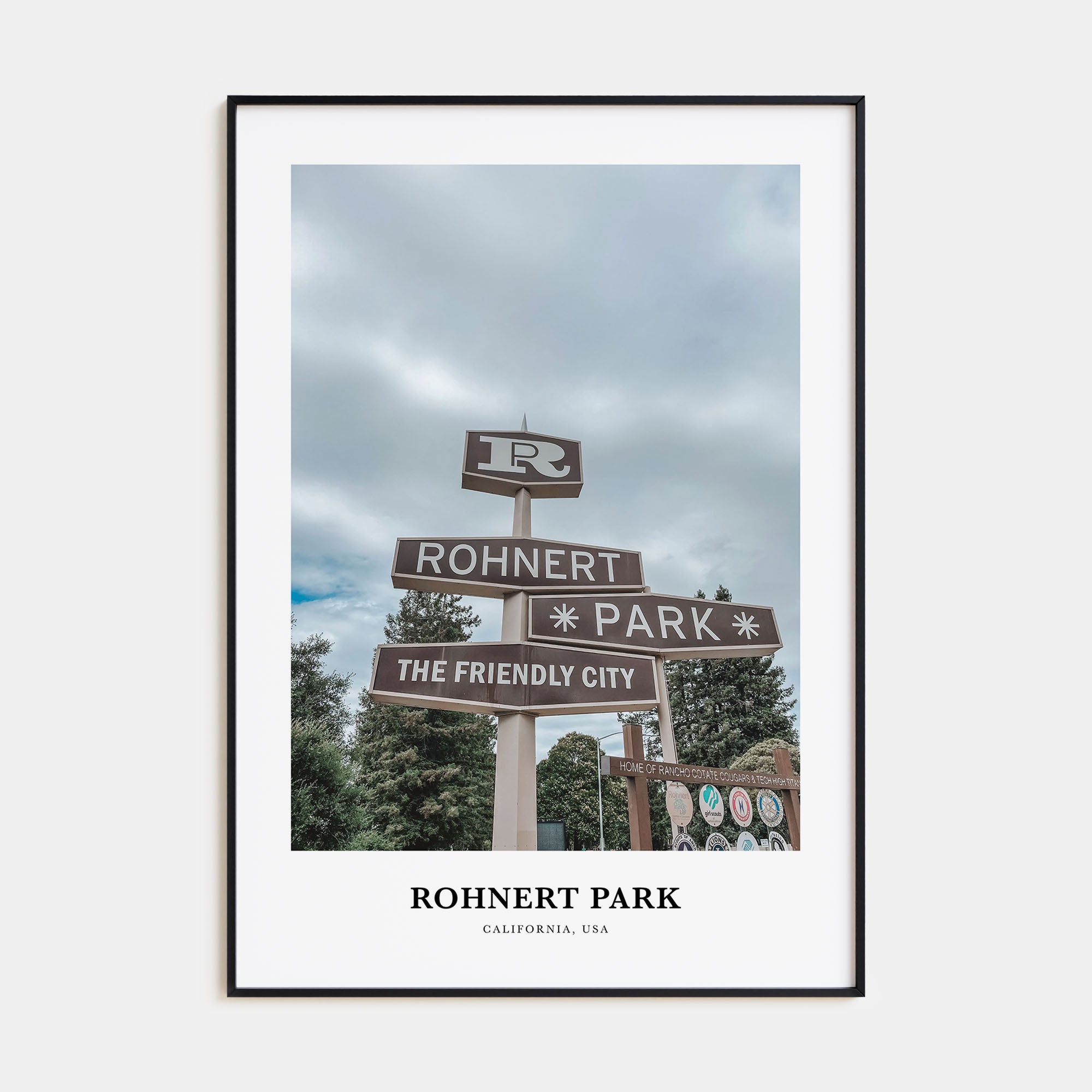 Rohnert Park Portrait Color Poster