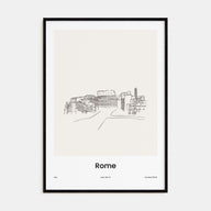 Rome Drawn No 1 Poster