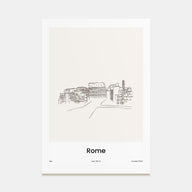 Rome Drawn No 1 Poster