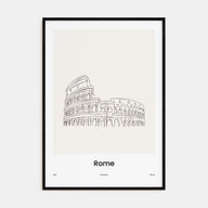 Rome Drawn No 2 Poster