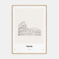 Rome Drawn No 2 Poster