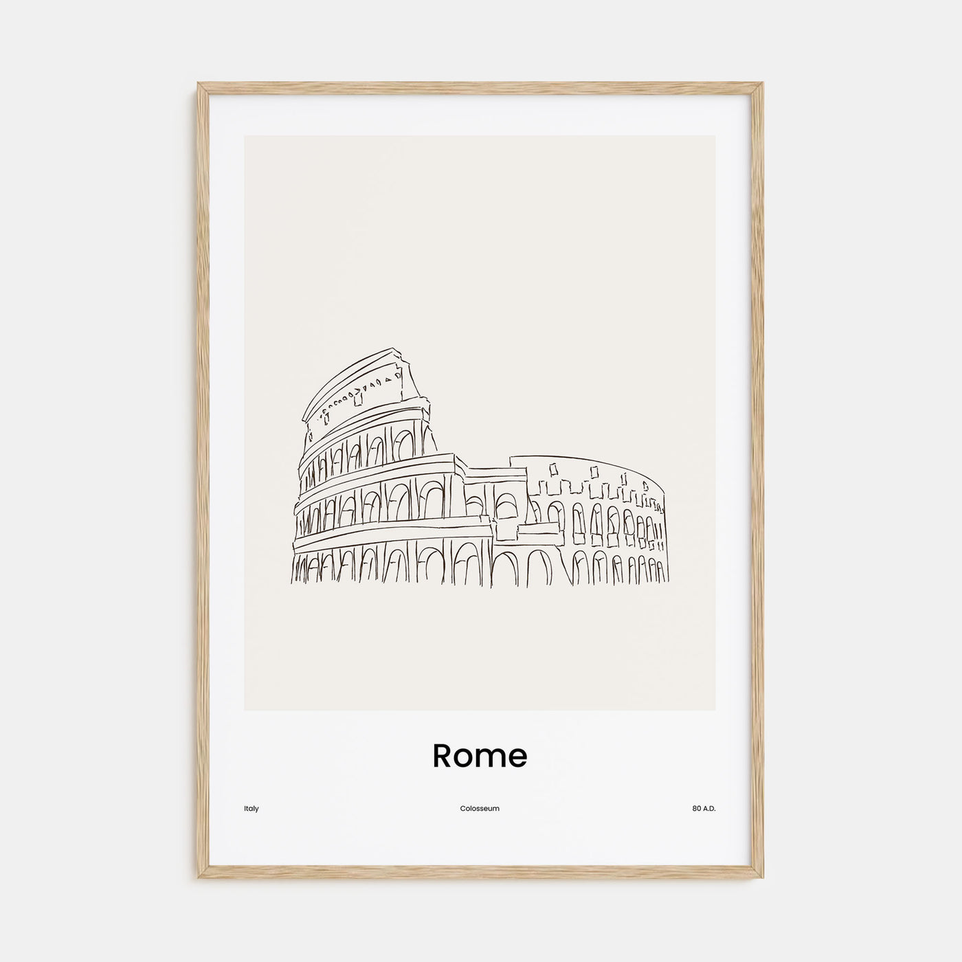 Rome Drawn No 2 Poster