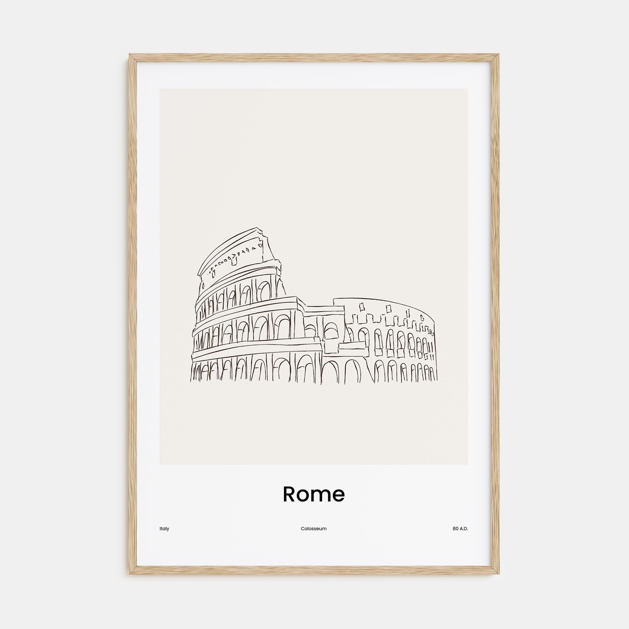 Rome Drawn No 2 Poster
