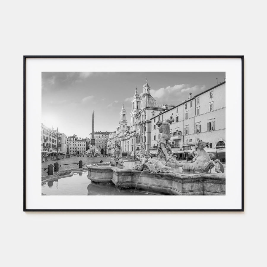Rome Landscape B&W No 2 Poster