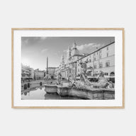 Rome Landscape B&W No 2 Poster