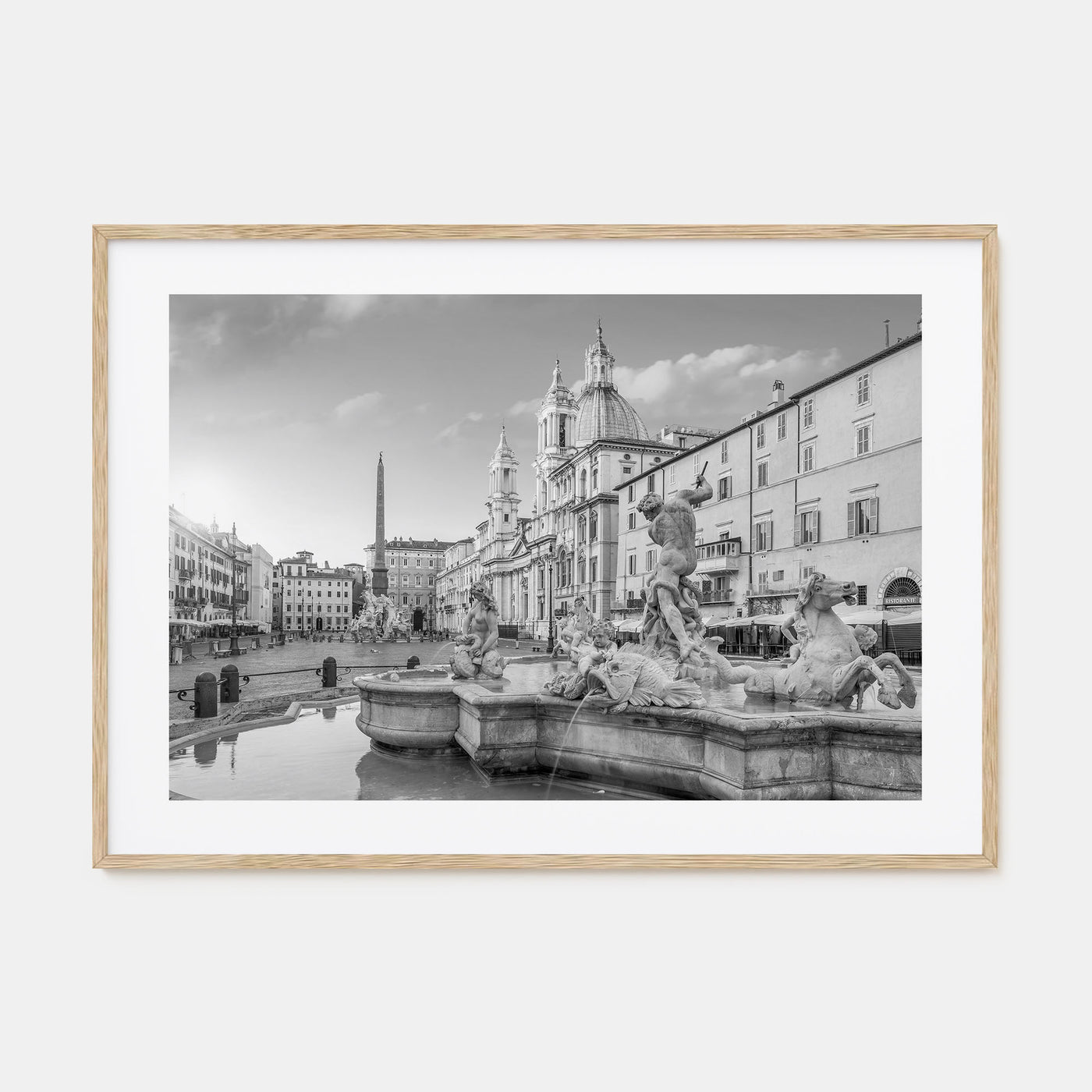 Rome Landscape B&W No 2 Poster