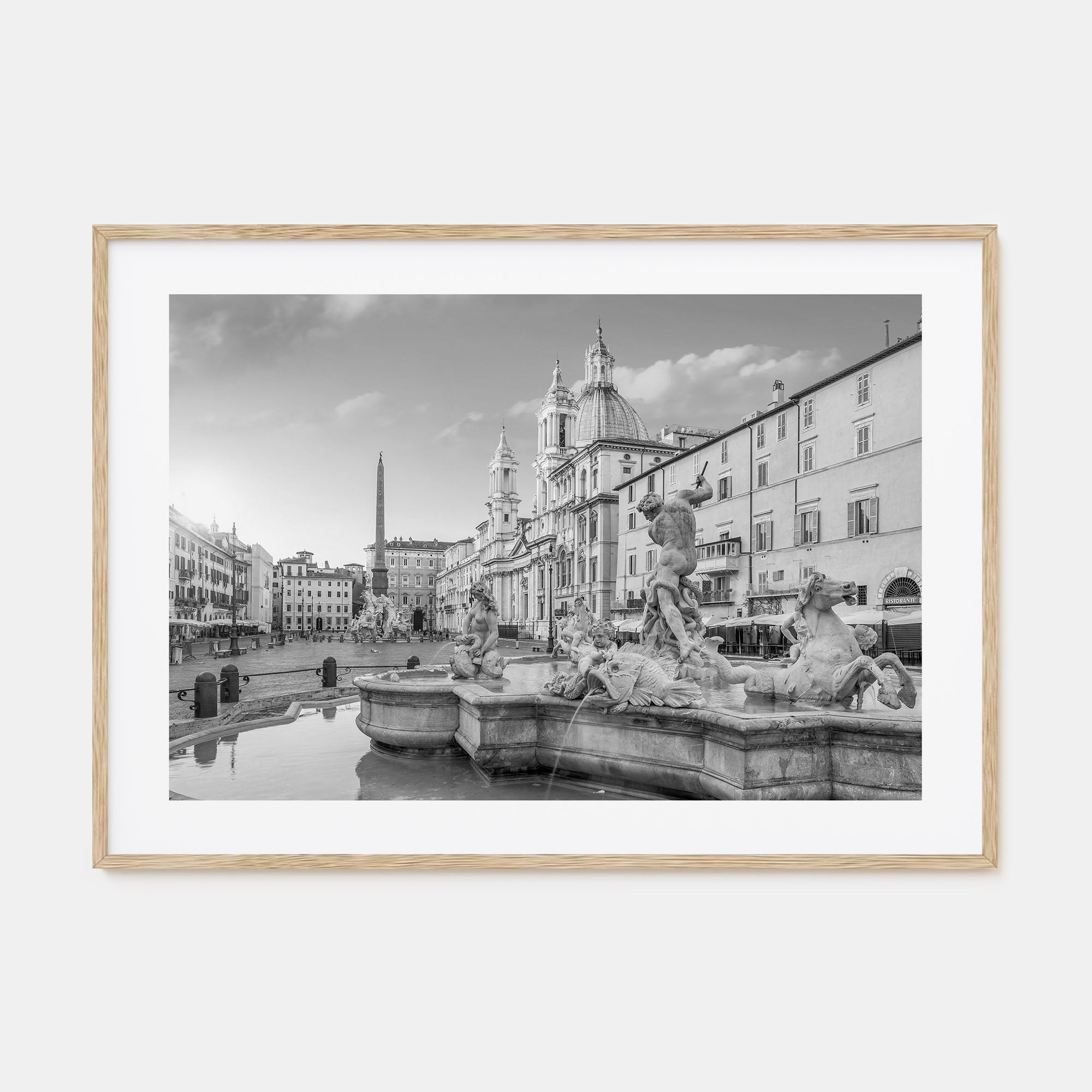 Rome Landscape B&W No 2 Poster