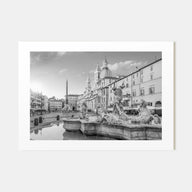 Rome Landscape B&W No 2 Poster