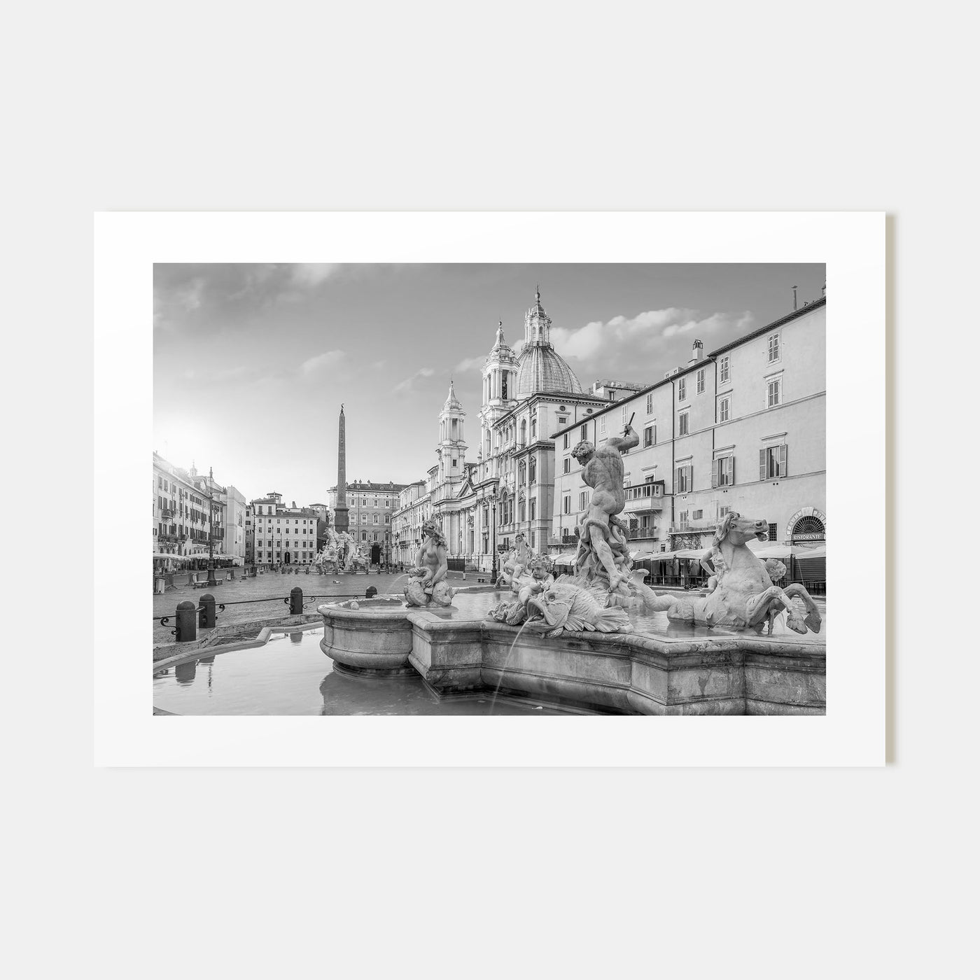 Rome Landscape B&W No 2 Poster