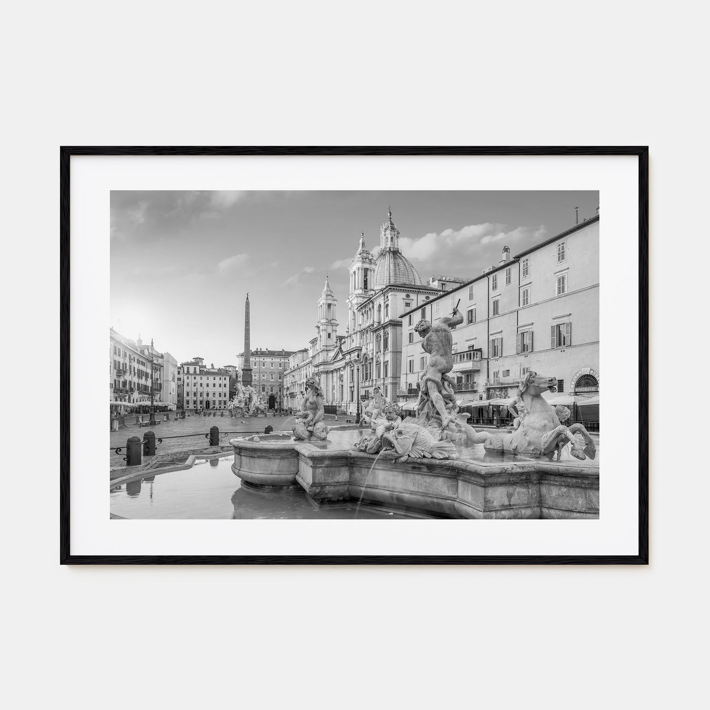 Rome Landscape B&W No 2 Poster