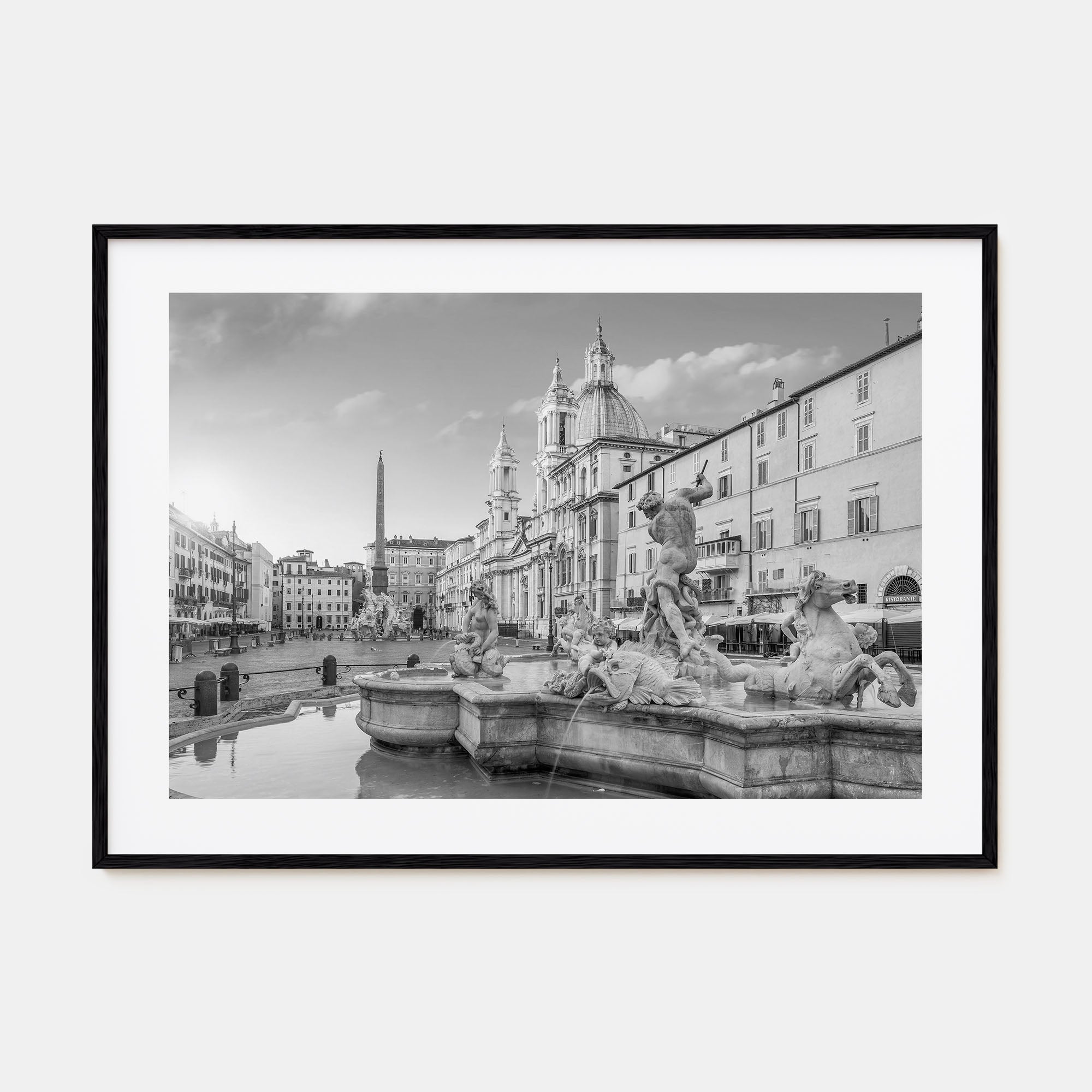 Rome Landscape B&W No 2 Poster