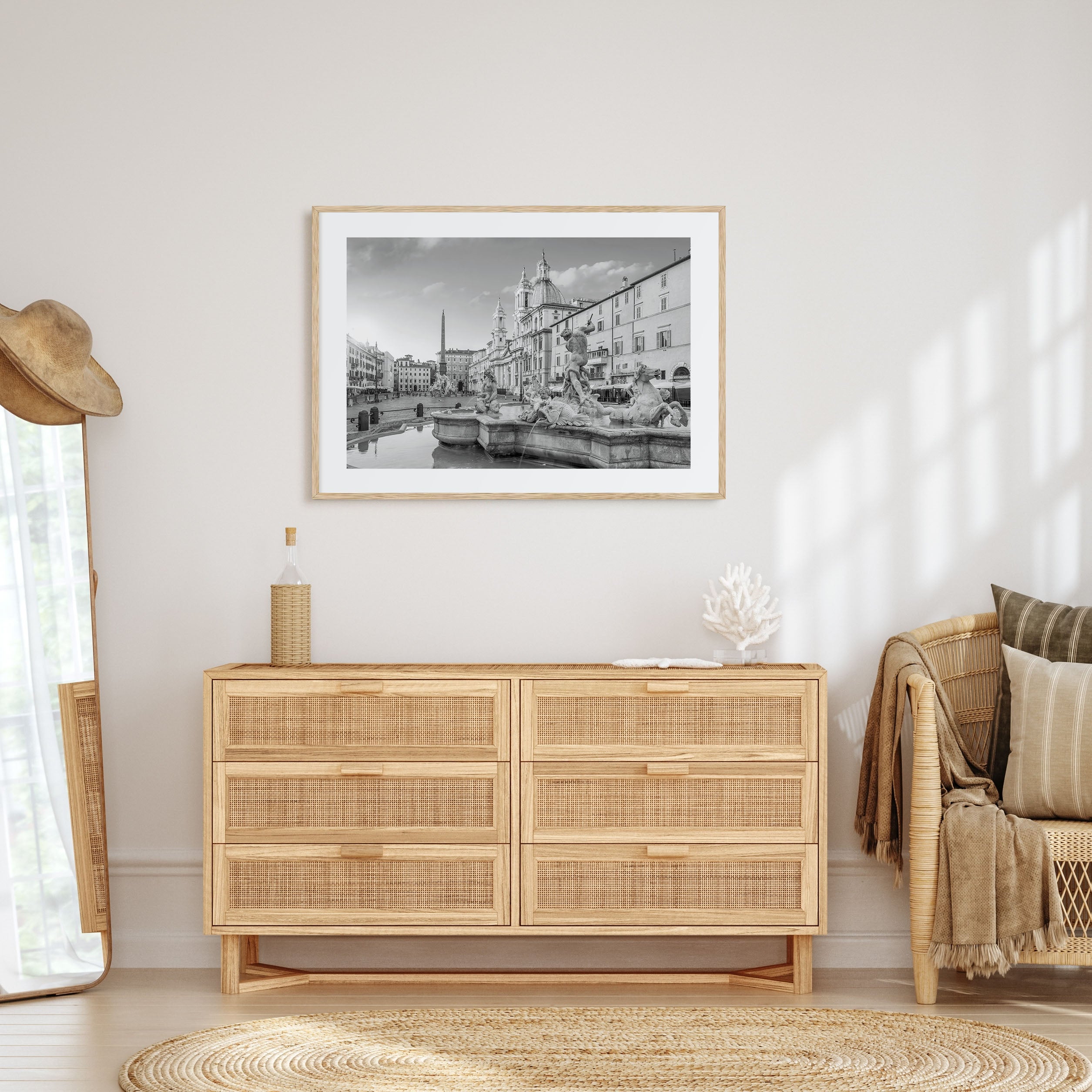 Rome Landscape B&W No 2 Poster