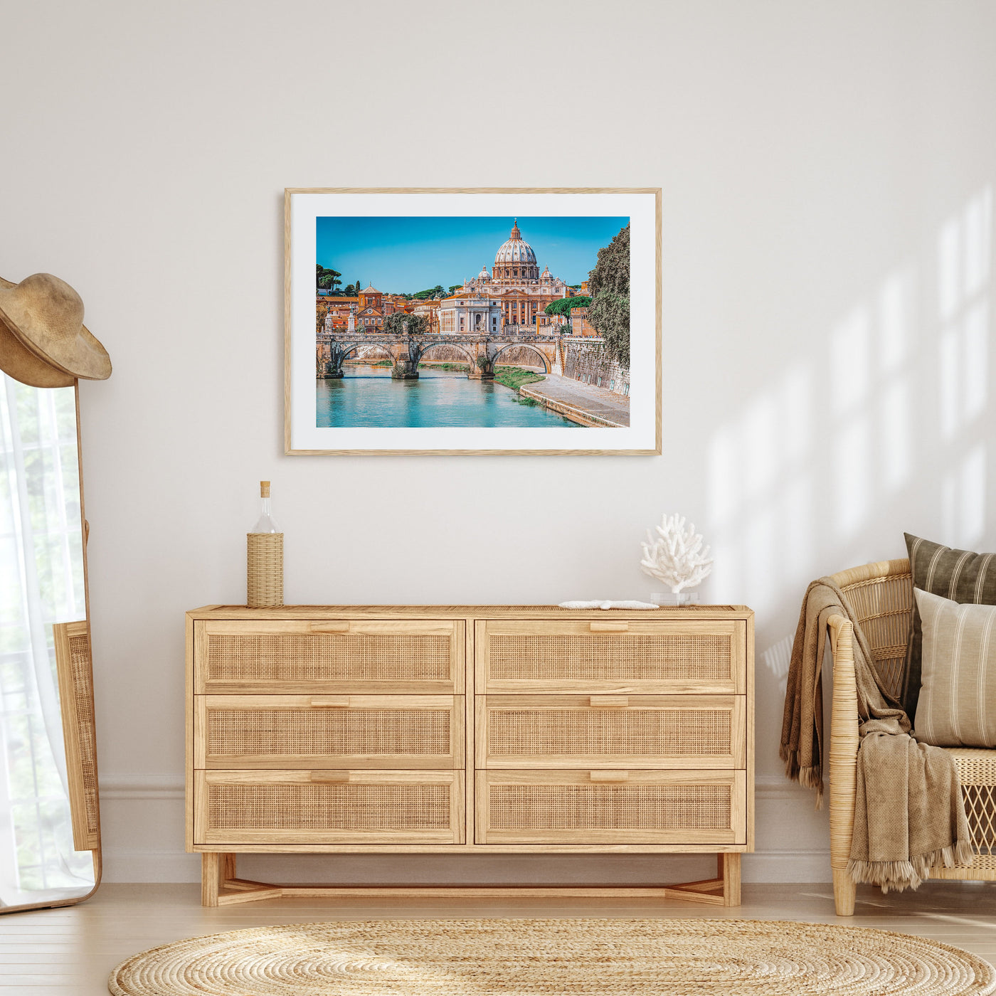 Rome Landscape Color Poster