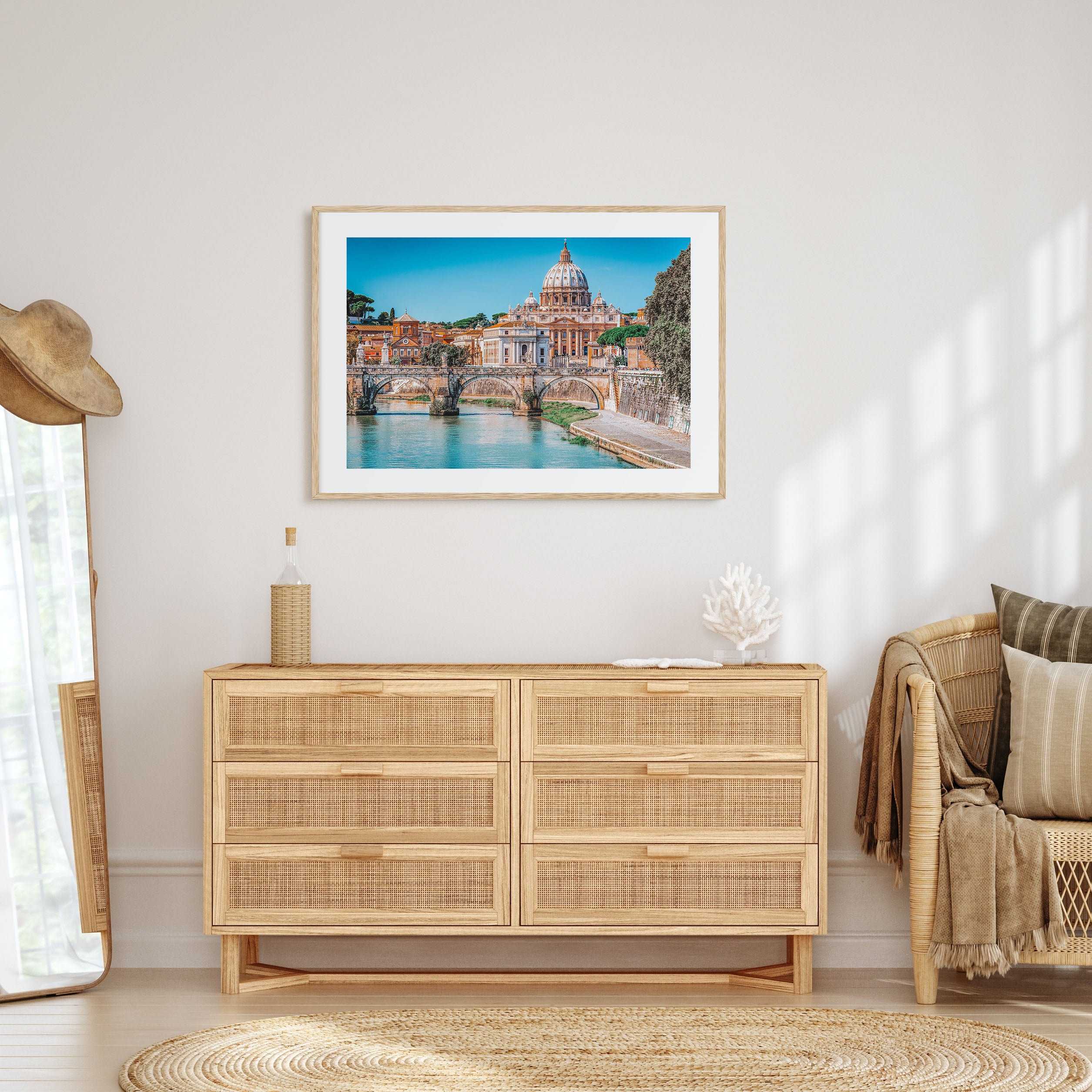 Rome Landscape Color Poster