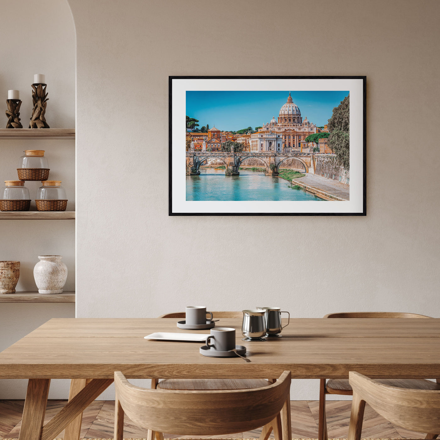 Rome Landscape Color Poster