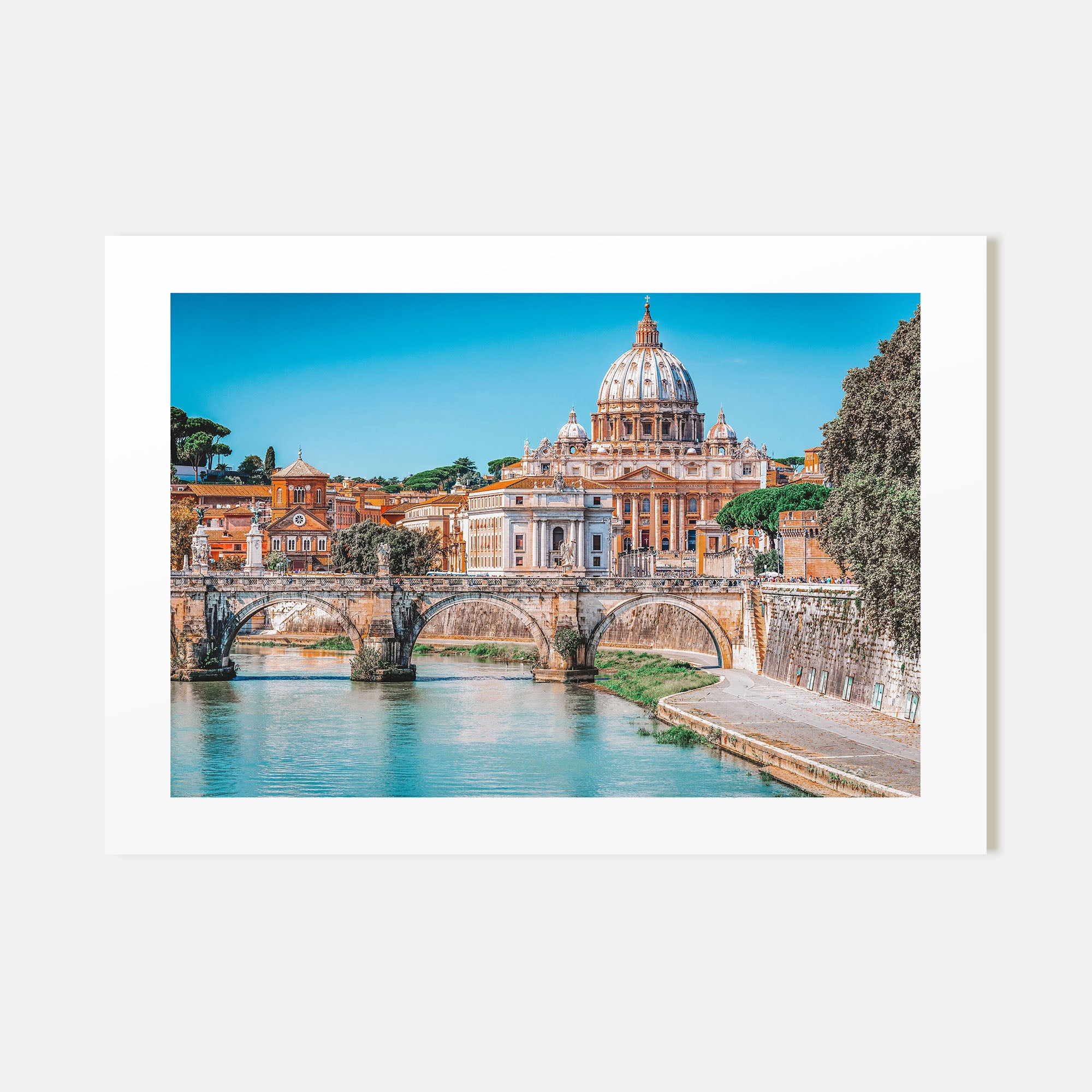 Rome Landscape Color Poster