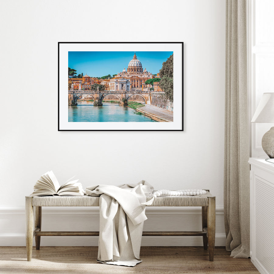 Rome Landscape Color Poster