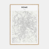 Rome Map Portrait Poster