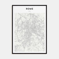 Rome Map Portrait Poster
