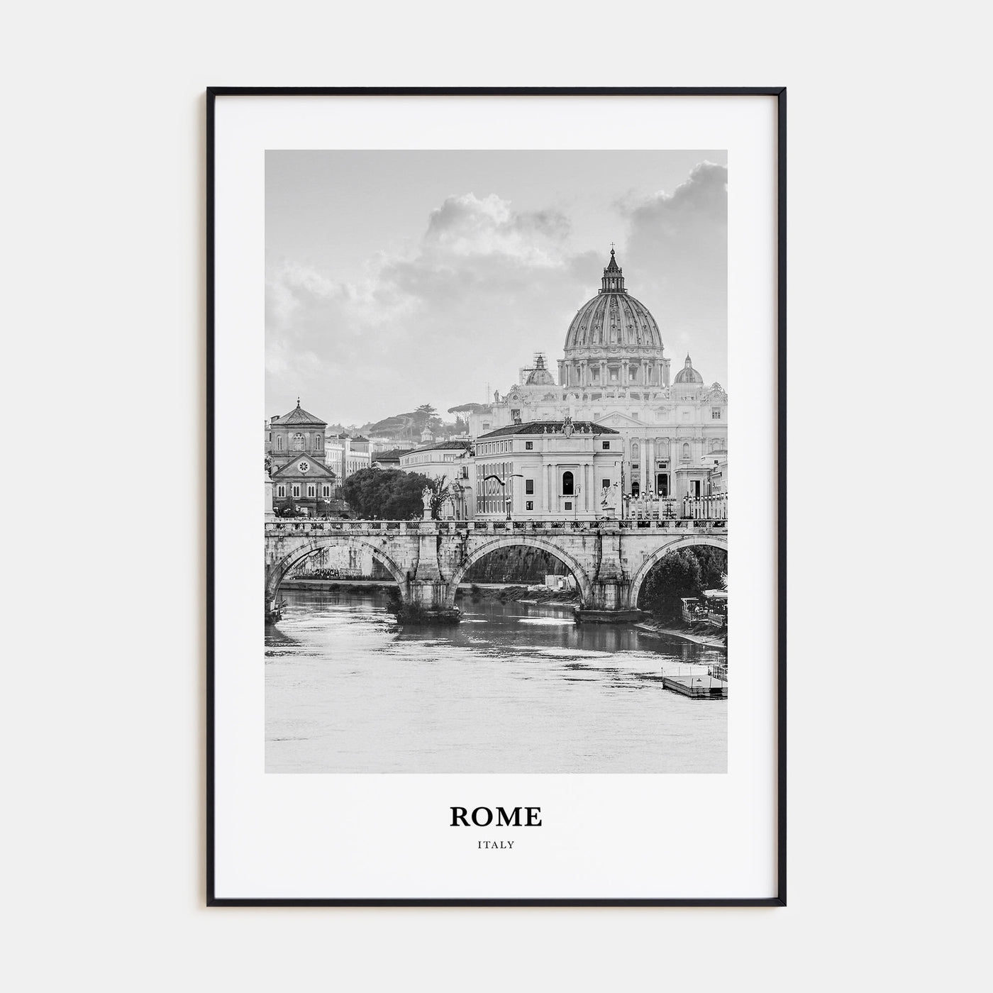 Rome Portrait B&W No 1 Poster